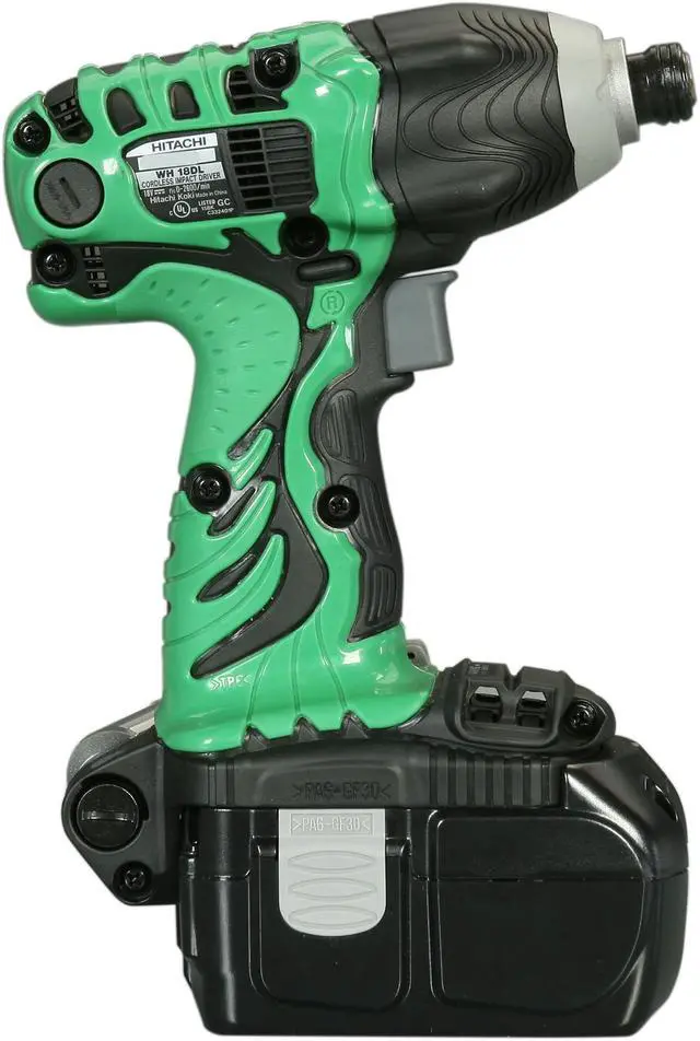Alt view image 9 of 10 - Hitachi KC18DDL 18V Lithium Ion Driver Drill & Impact Driver Combo Kit (3.0Ah)