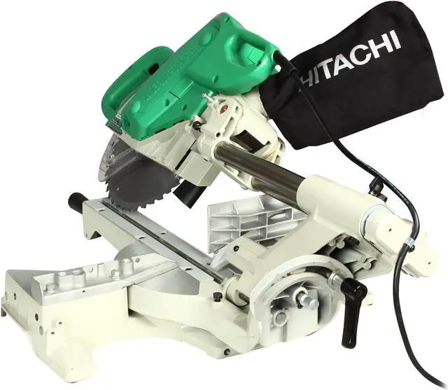 Alt view image 7 of 8 - Hitachi C10FSB 10" Sliding Dual Compound Miter Saw