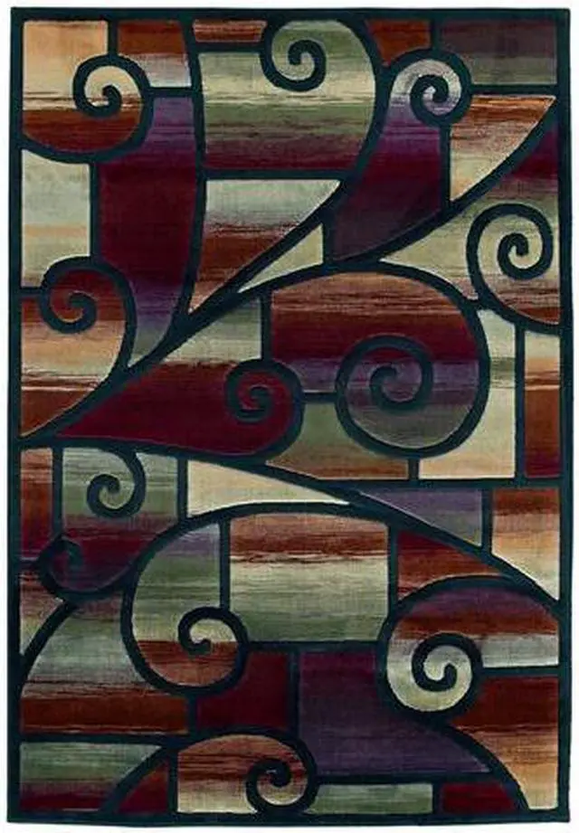 Main image of Shaw Living Impressions Sunburst Area Rug Multi 7'8" x 10'10" 3V02414440