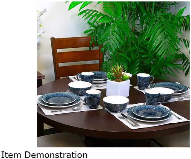 Alt view image 5 of 5 - Elama Perta 16 Piece Stoneware Dinnerware Set