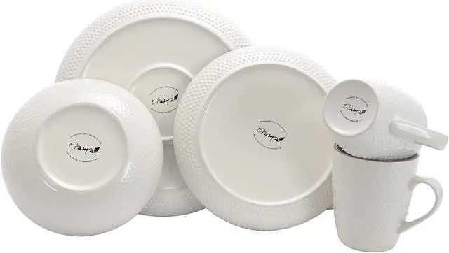 Alt view image 2 of 6 - Elama Mellow 16-Piece Dinnerware Set in Powder Blue