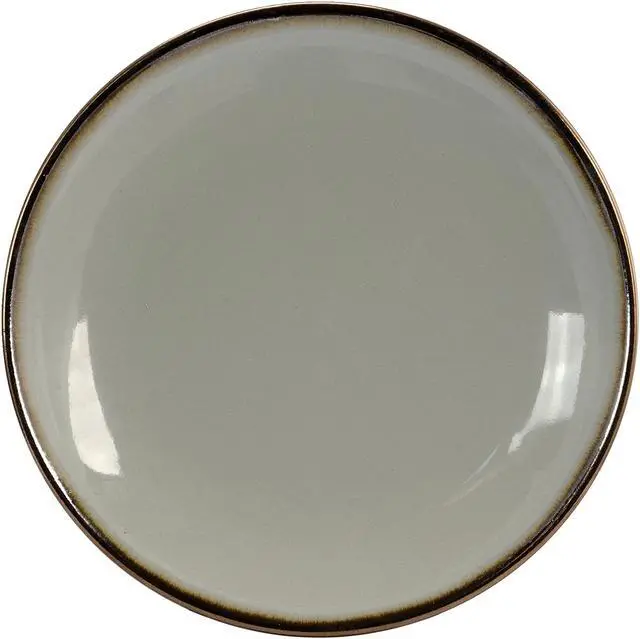 Alt view image 3 of 5 - Elama Tahitian Sand 6-Piece Salad Plate Set, Light Grey