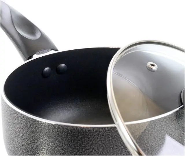 Alt view image 3 of 4 - Better Chef 2-Quart Aluminum Saucepan With Glass Lid