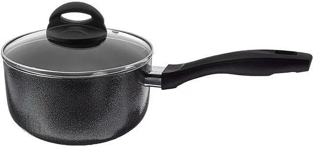 Main image of Oster Clairborne 2.5 Quart Aluminum Non Stick Sauce Pan with Lid, Grey