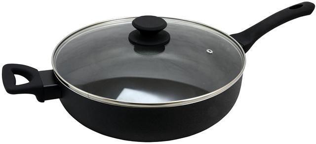 Oster Ashford 5 Quart Saute Pan with Lid in Black