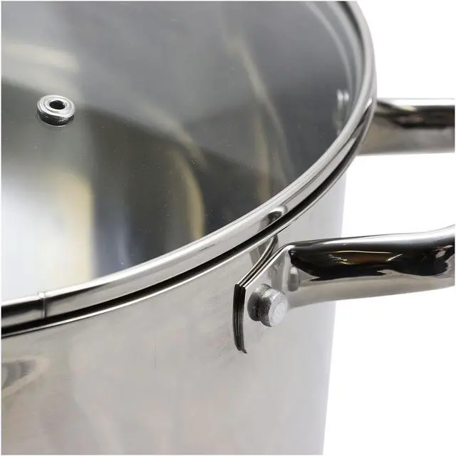 Alt view image 2 of 3 - Oster Adenmore 16 Quart Stock Pot With Tempered Glass Lid