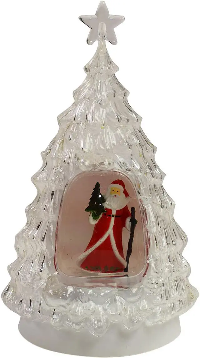 Main image of Hi-Line Gift LED Clear Tree Santa