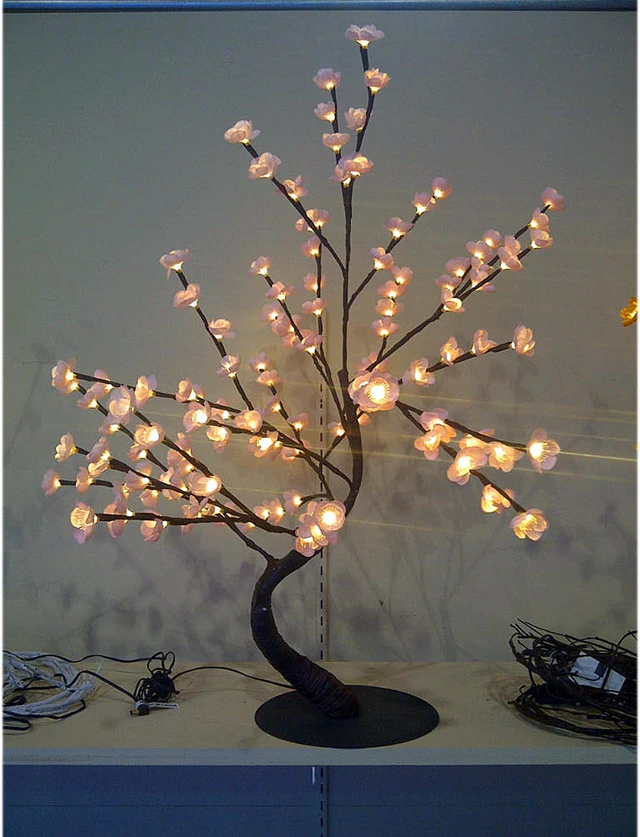 Alt view image 2 of 3 - Hi-Line Gift LED Pink Bonsai Tree