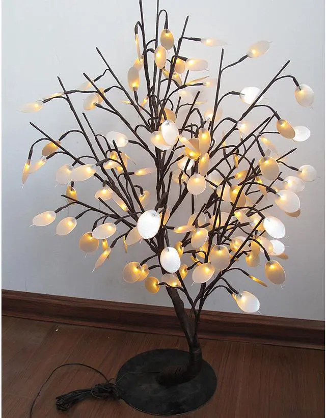 Alt view image 2 of 3 - Hi-Line Gift LED Silver Dollar Bonsai Tree