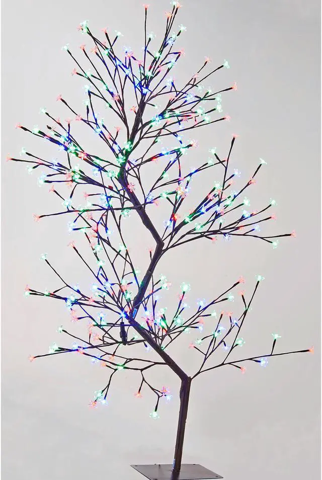 Main image of Dual Control Double-S Cherry Blossom Tree - White & RGB - 336 LEDs