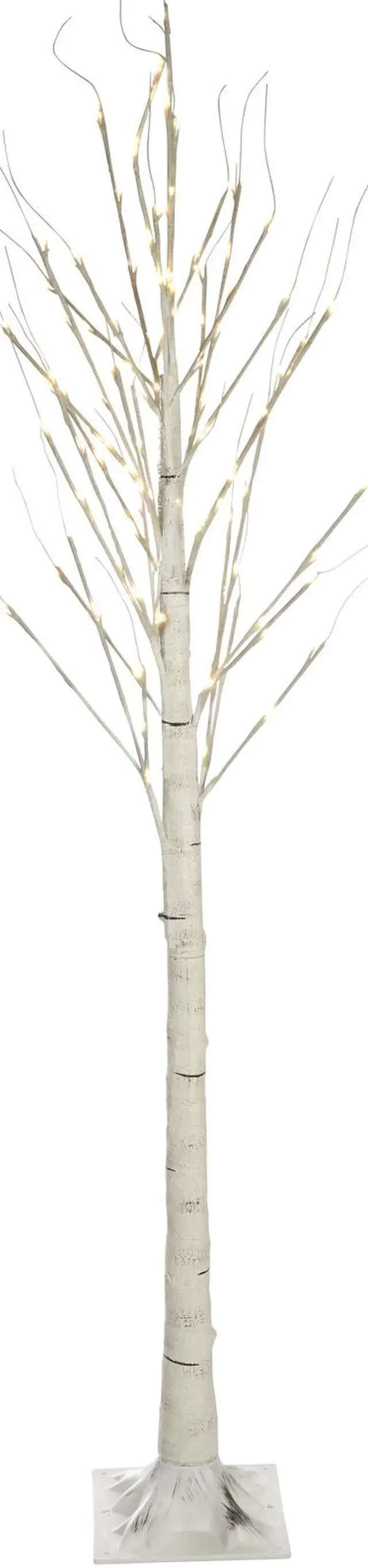 Main image of Birch Tree On Metal Base In/Outdoor 120 LED 83 Inch High with 8 Lighting Modes