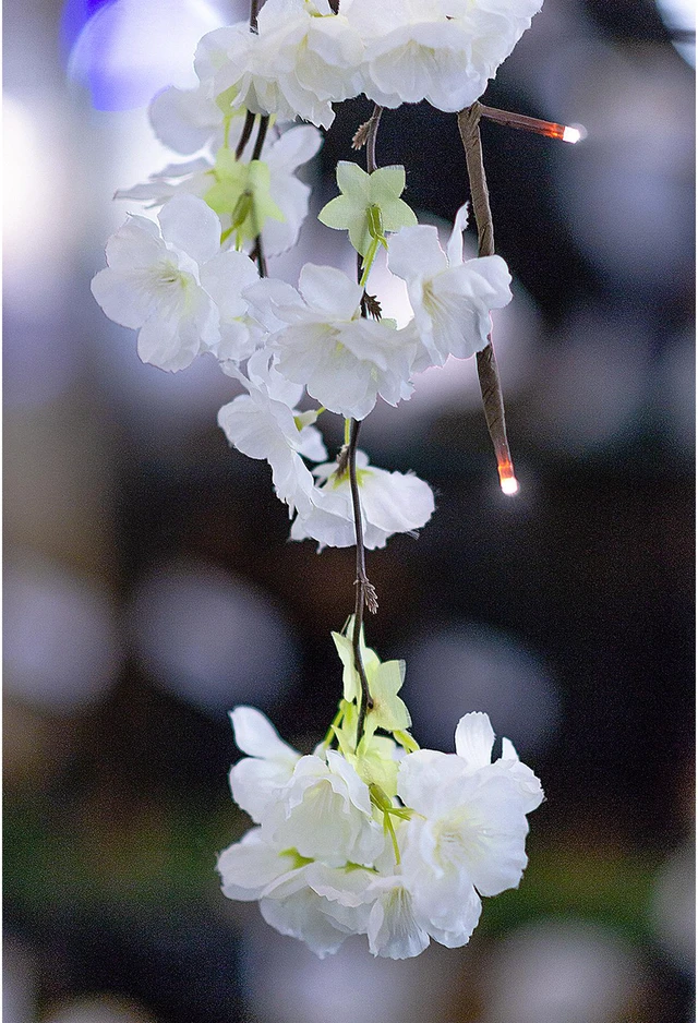 Alt view image 3 of 5 - Small Cherry Blossom Tree with 66 Warm White LED