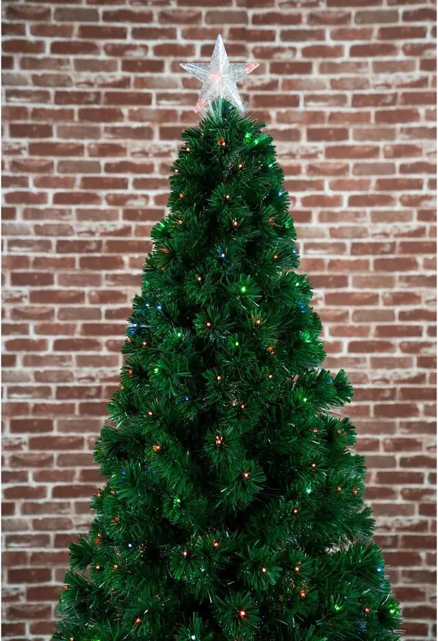 Alt view image 2 of 5 - Hi-Line Gift LED Christmas Tree Fiber Optic Multi-Colour Star