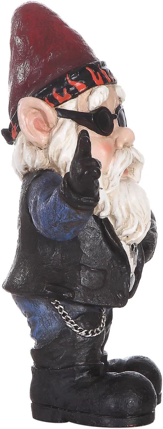 Alt view image 4 of 7 - Hi-Line Gift Biker Gnome with Sunglasses & Helmet - Gnomad
