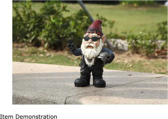 Alt view image 7 of 7 - Hi-Line Gift Biker Gnome with Sunglasses & Helmet - Gnomad