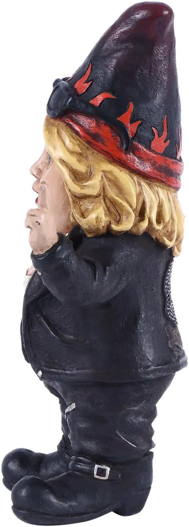 Alt view image 4 of 6 - Hi-Line Gift Female Biker Gnome with Helmet - Gnomad