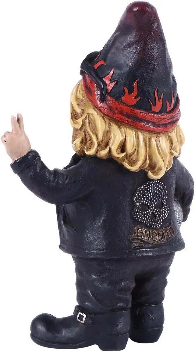 Alt view image 5 of 6 - Hi-Line Gift Female Biker Gnome with Helmet - Gnomad
