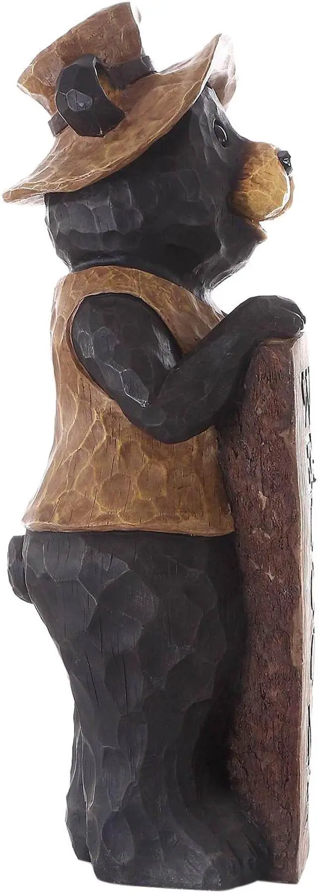 Alt view image 7 of 9 - Hi-Line Gift Bear Standing with A Welcome Sign