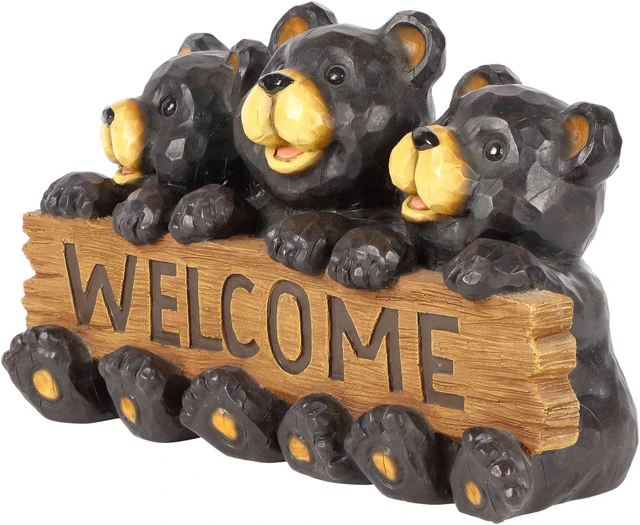 Alt view image 2 of 6 - Hi-Line Gift Bear Family with Welcome Sign