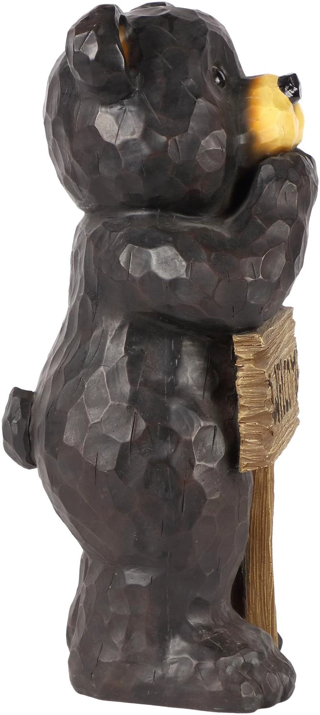 Alt view image 6 of 6 - Hi-Line Gift Bear Leans On Welcome Sign