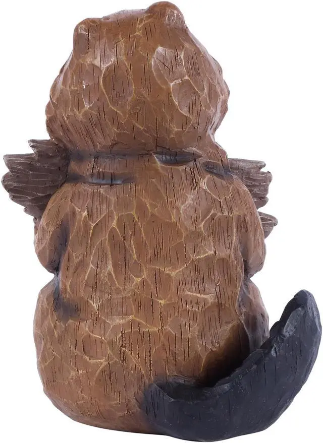 Alt view image 4 of 6 - Hi-Line Gift Beaver Holding A Welcome Sign