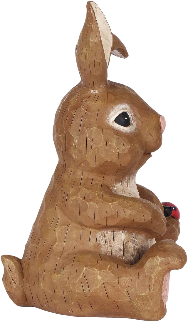 Alt view image 3 of 7 - Hi-Line Gift Rabbit Sitting with Ladybug