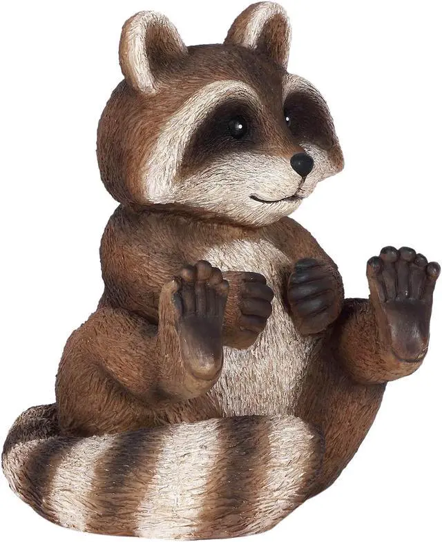 Alt view image 2 of 5 - Hi-Line Gift Racoon Sitting