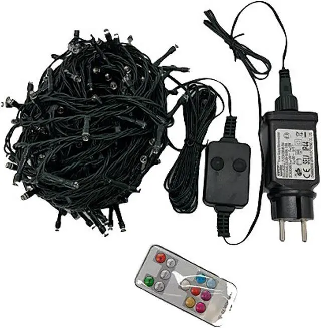 Alt view image 7 of 7 - Hi-Line Gift Multi-Function Timed String Lights - 200 RGB LEDs with Remote