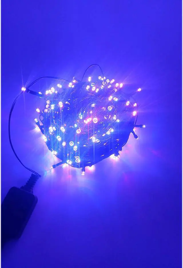 Alt view image 6 of 7 - Hi-Line Gift Multi-Function Timed String Lights - 200 RGB LEDs with Remote