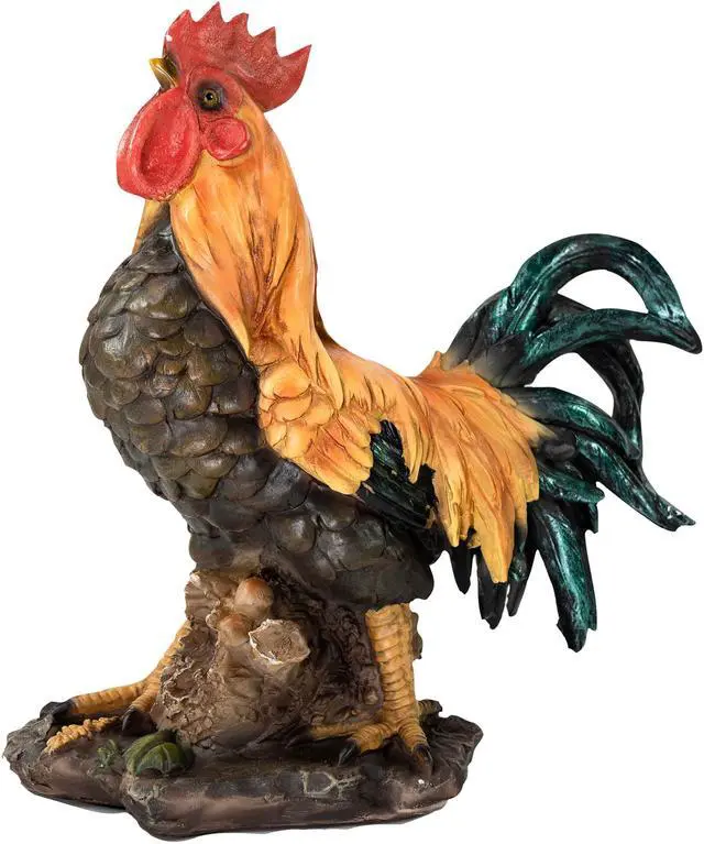 Alt view image 2 of 3 - Hi-Line Gift Standing Rooster Statue