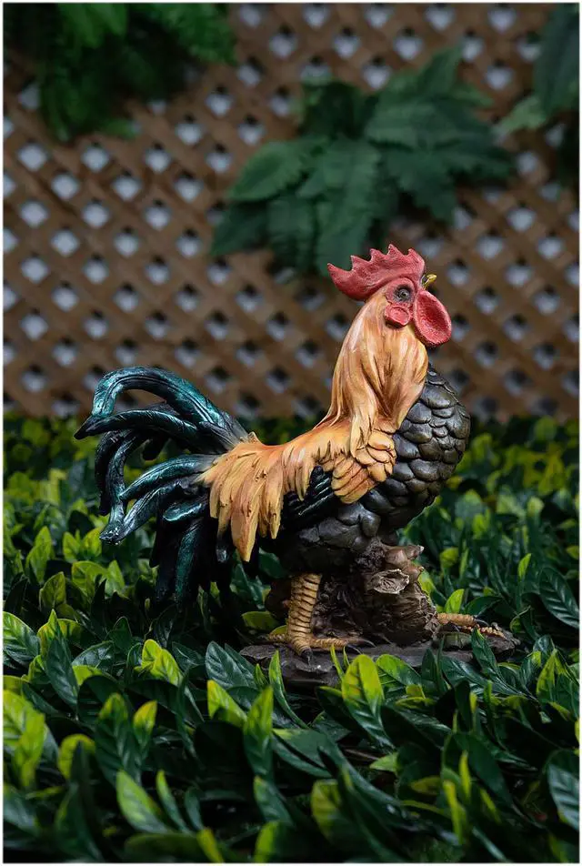 Alt view image 3 of 3 - Hi-Line Gift Standing Rooster Statue