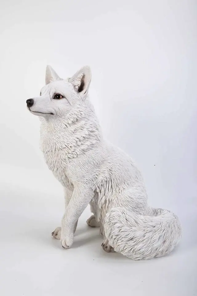 Main image of Hi-Line Gift Snow Fox Statue