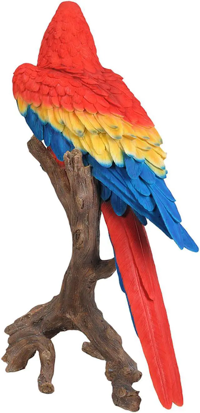 Alt view image 2 of 4 - Hi-Line Gift Large Scarlet Macaw Statue