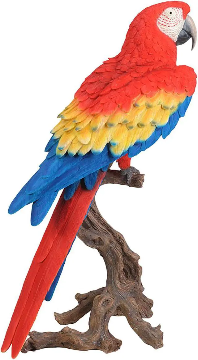 Alt view image 3 of 4 - Hi-Line Gift Large Scarlet Macaw Statue