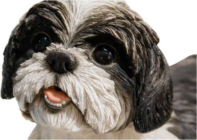 Alt view image 6 of 7 - Hi-Line Gift Shih Tzu Lying Down - Black/White