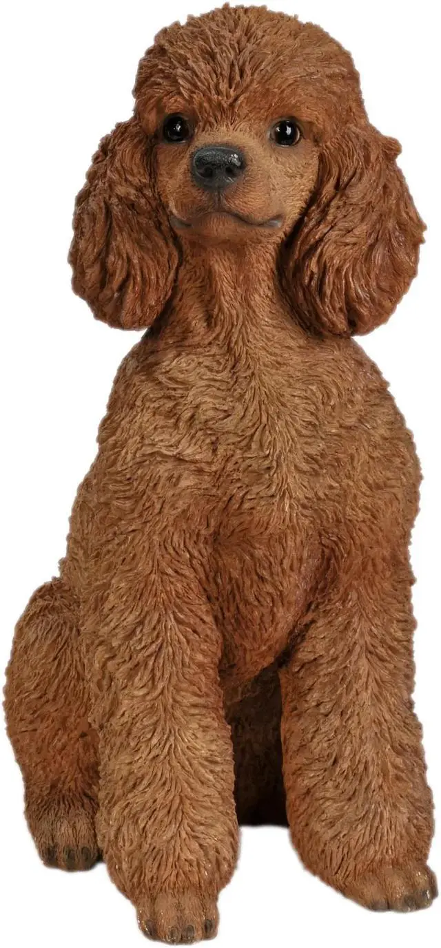 Main image of Hi-Line Gift Brown Sitting Poodle Statue