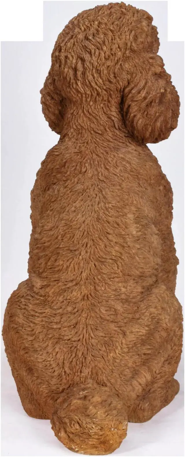 Alt view image 2 of 2 - Hi-Line Gift Brown Sitting Poodle Statue