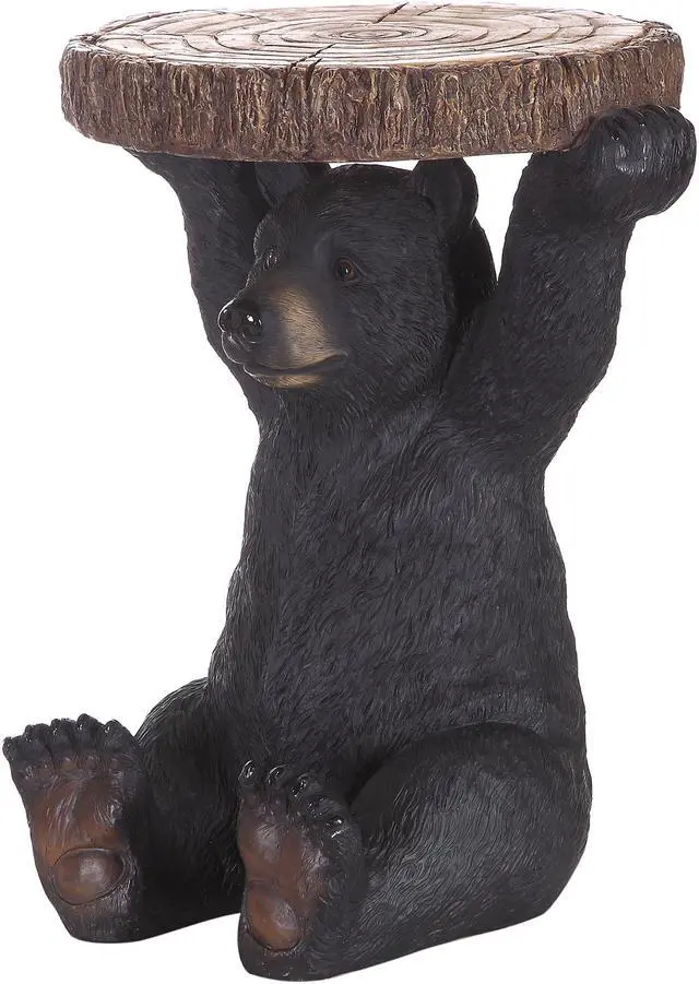 Alt view image 2 of 8 - Hi-Line Gift Sittingblack Bear Plant Stand Statue