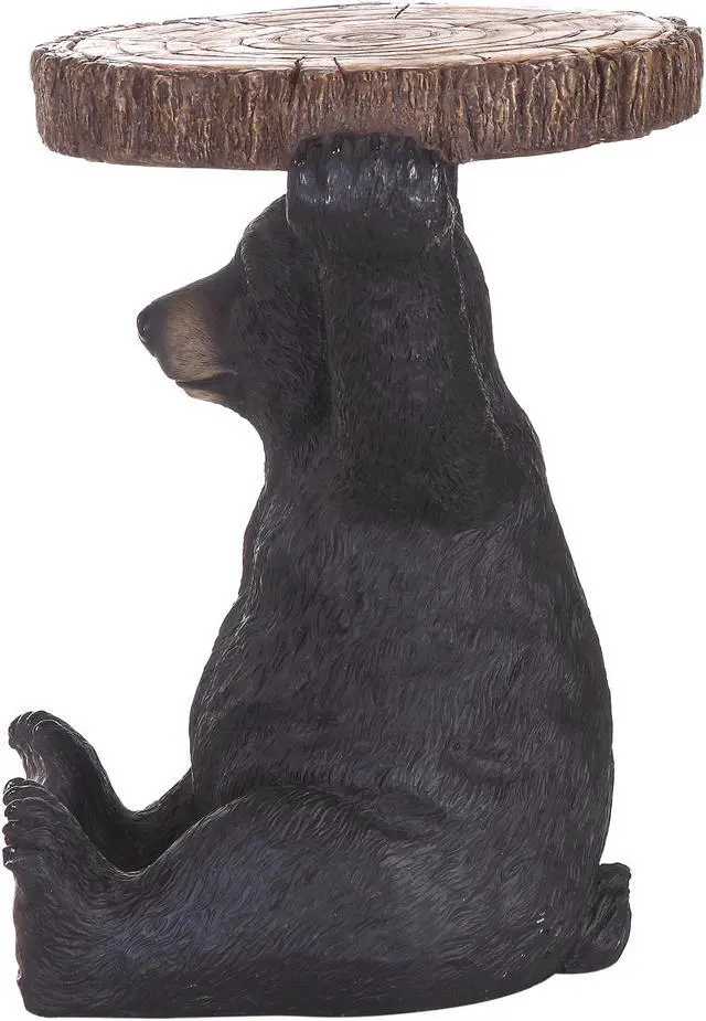 Alt view image 3 of 8 - Hi-Line Gift Sittingblack Bear Plant Stand Statue