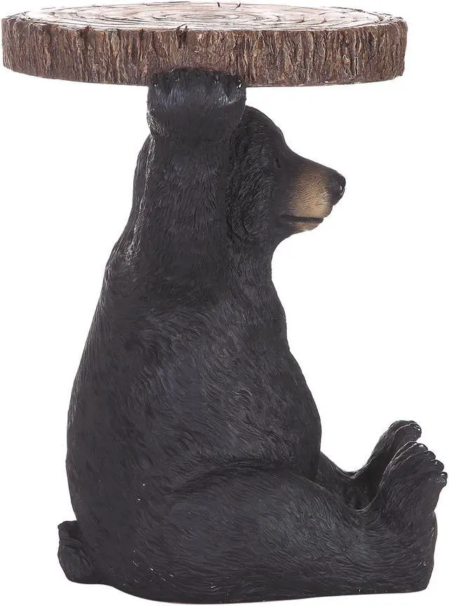 Alt view image 6 of 8 - Hi-Line Gift Sittingblack Bear Plant Stand Statue