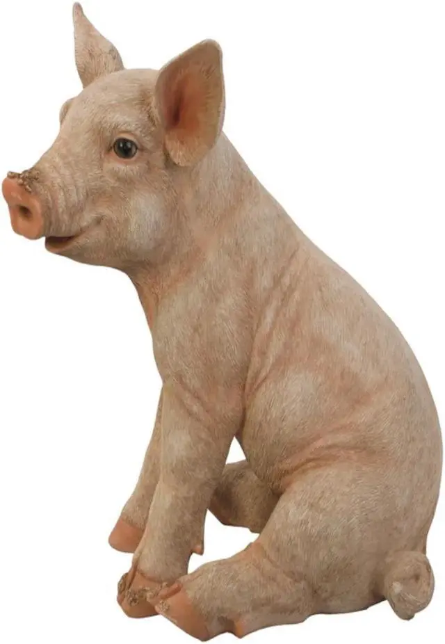Alt view image 2 of 2 - Hi-Line Gift Medium Sitting Pig Statue