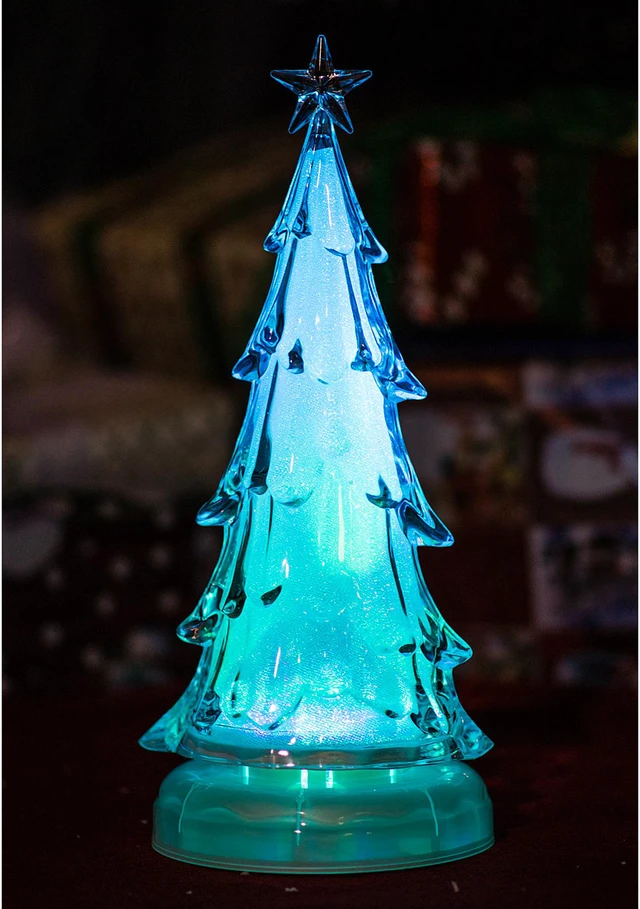Hi-Line Gift RGB LED Rotating Music Sparkle Tree with Water Inside ...