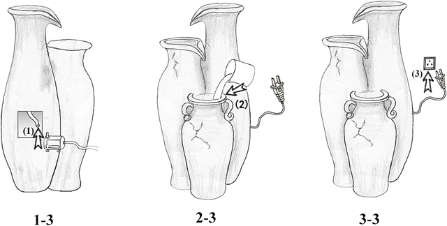 Alt view image 7 of 7 - Hi-Line Gift Pouring Jugs Fountain