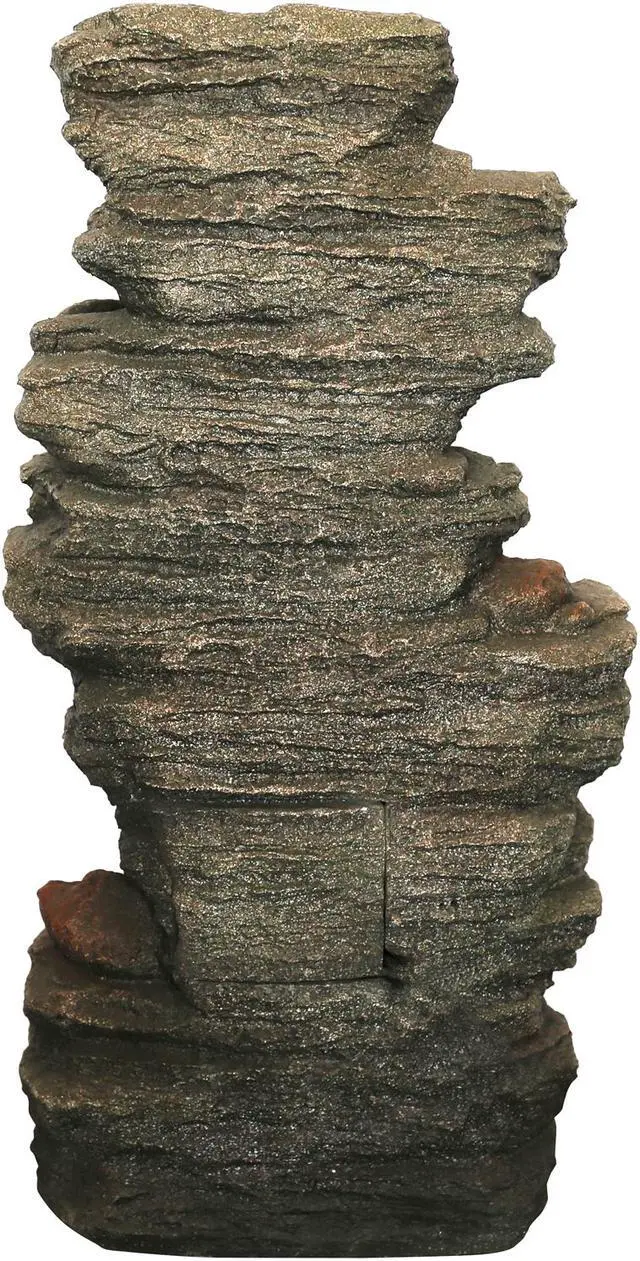 Alt view image 4 of 8 - Hi-Line Gift LED Level Slate Stone Fountain