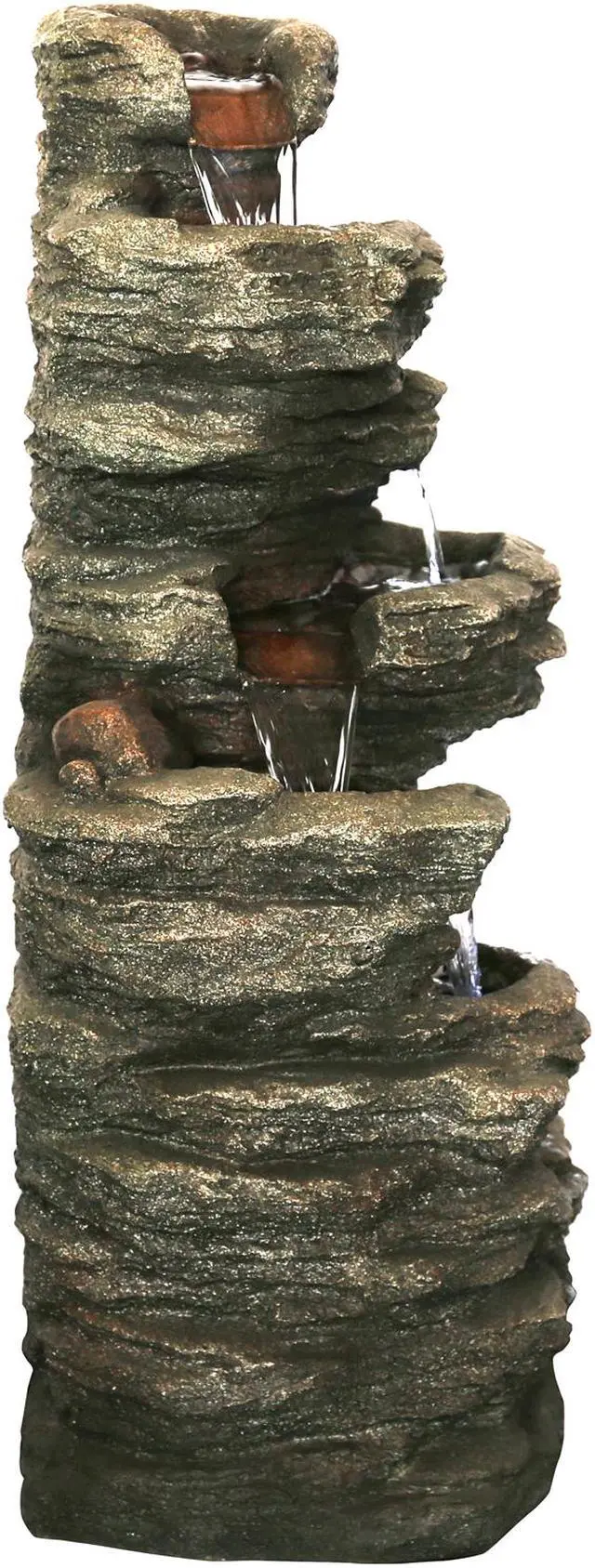 Alt view image 2 of 8 - Hi-Line Gift LED Level Slate Stone Fountain