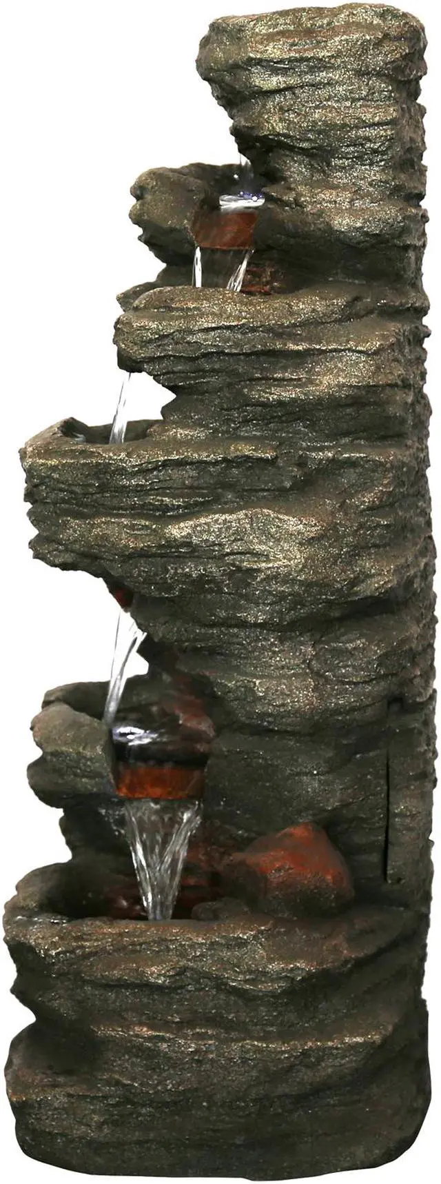 Alt view image 3 of 8 - Hi-Line Gift LED Level Slate Stone Fountain