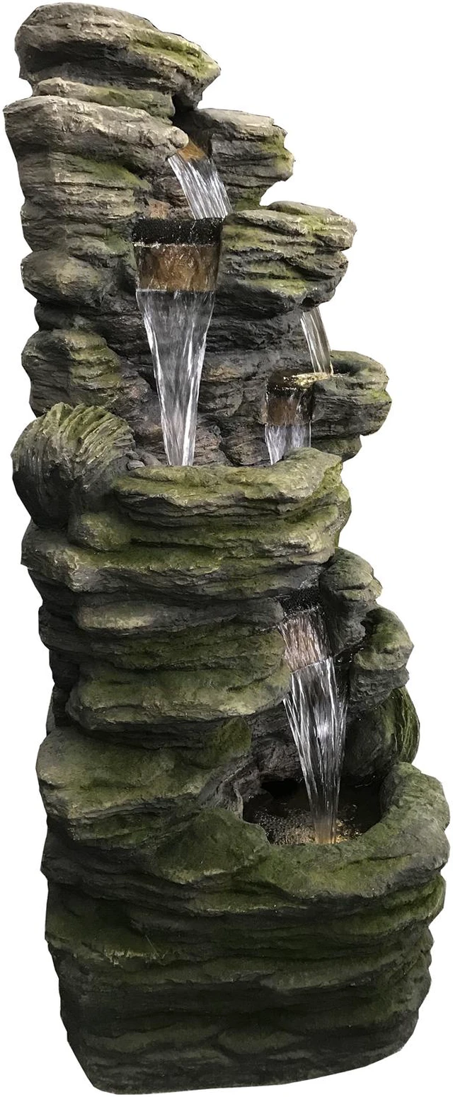 Alt view image 3 of 6 - Hi-Line Gift LED Rock Multi Level Fountain