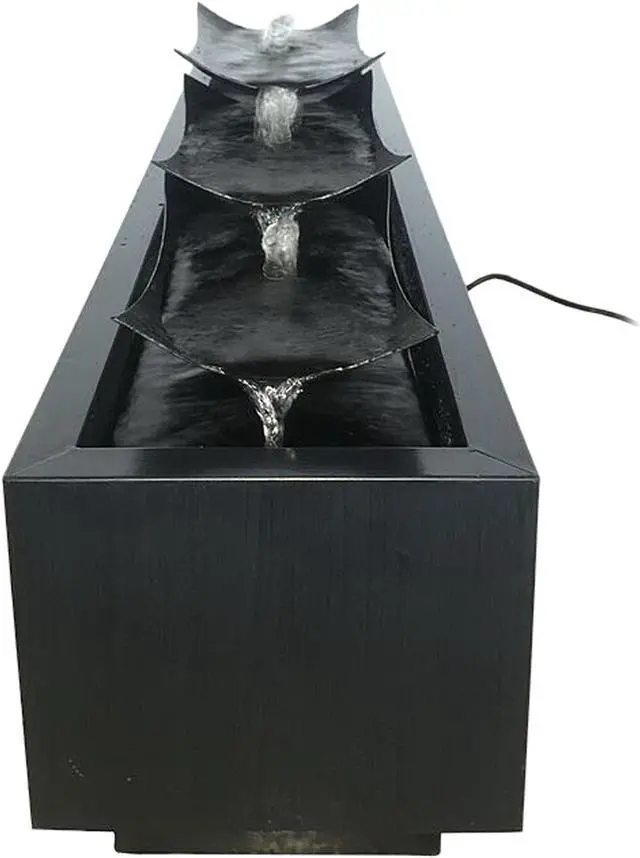 Alt view image 2 of 4 - Hi-Line Gift Multi Level Zinc Metal Plates Fountain