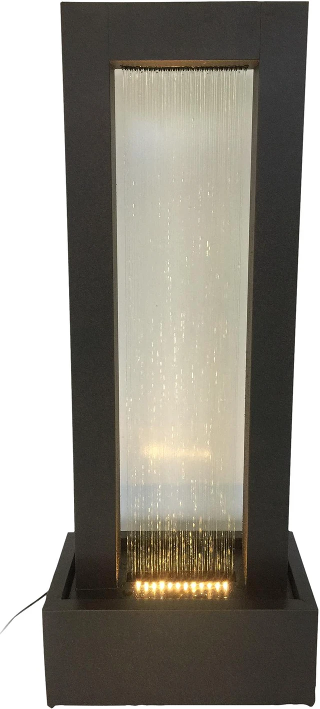 Main image of Hi-Line Gift Rectangular Rainfall Fountain with Light