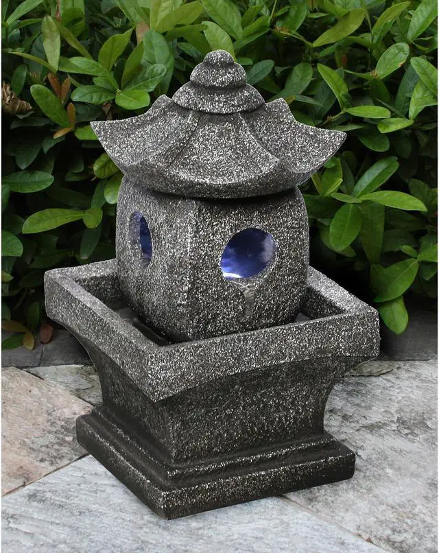 Alt view image 5 of 5 - Hi-Line Gift LED Pagoda Fountain